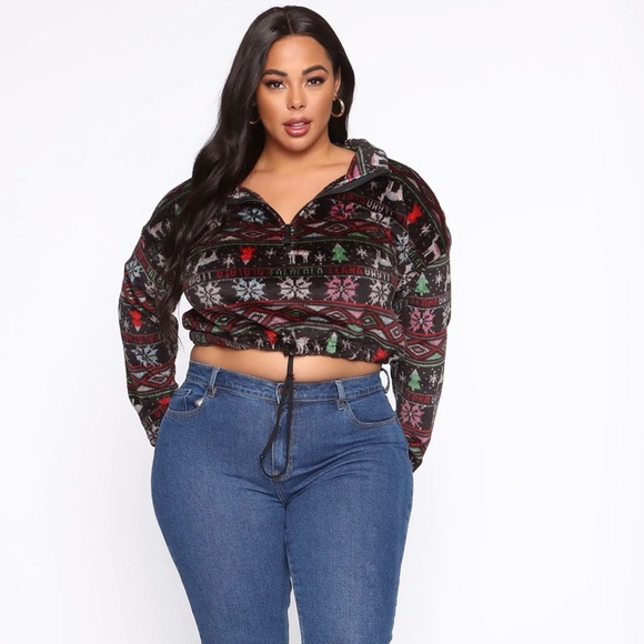 Fleece Jacket 3X black combo - Picture 2 of 3